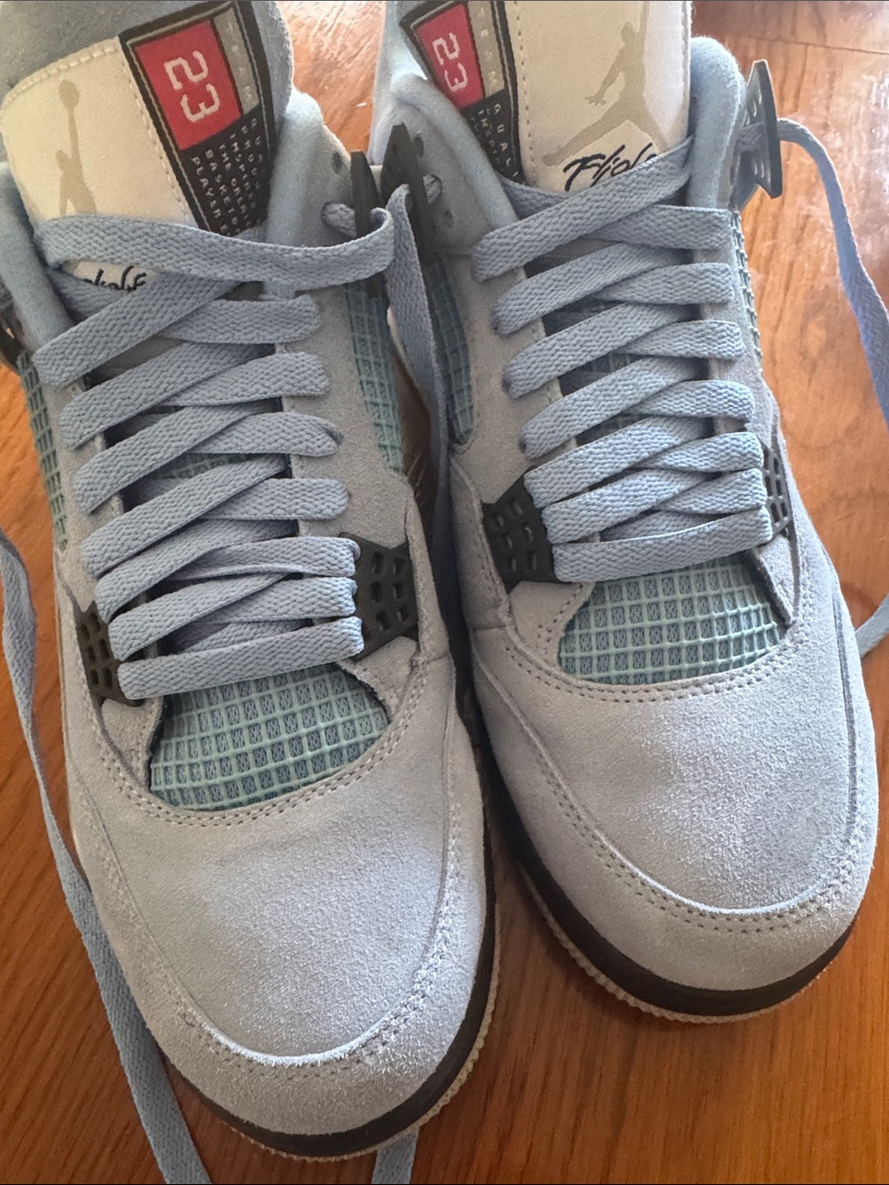 blue suede sneakers - Picture 2 of 10